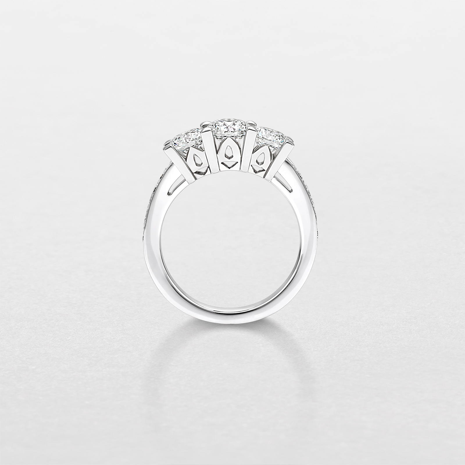 white gold and diamonds ring