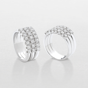 anello in oro bianco e diamanti