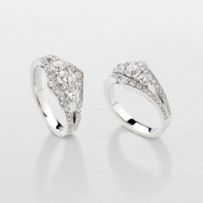 white gold and diamonds ring