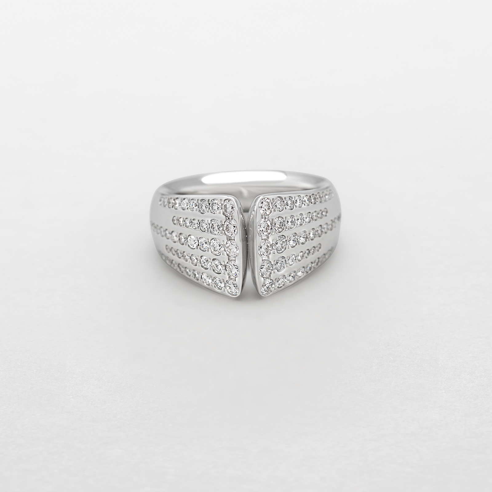 white gold and diamonds ring