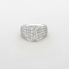white gold and diamonds ring