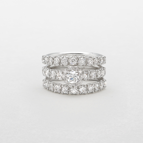 white gold and diamonds ring
