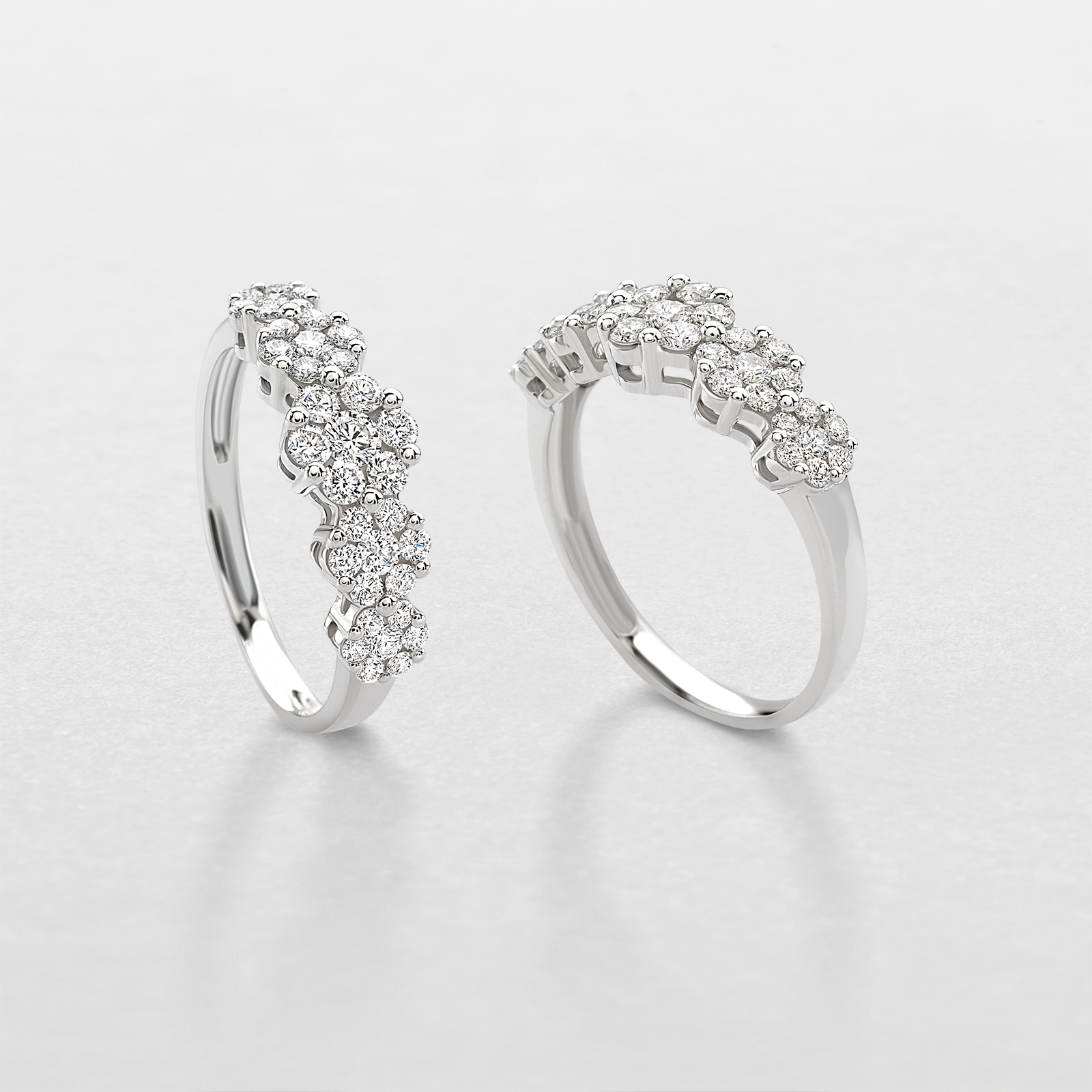 white gold and diamonds ring