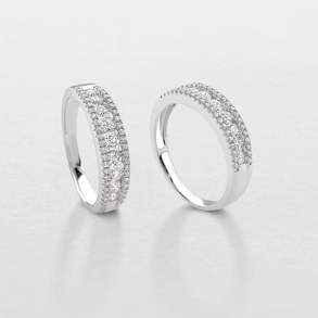 anello in oro bianco e diamanti