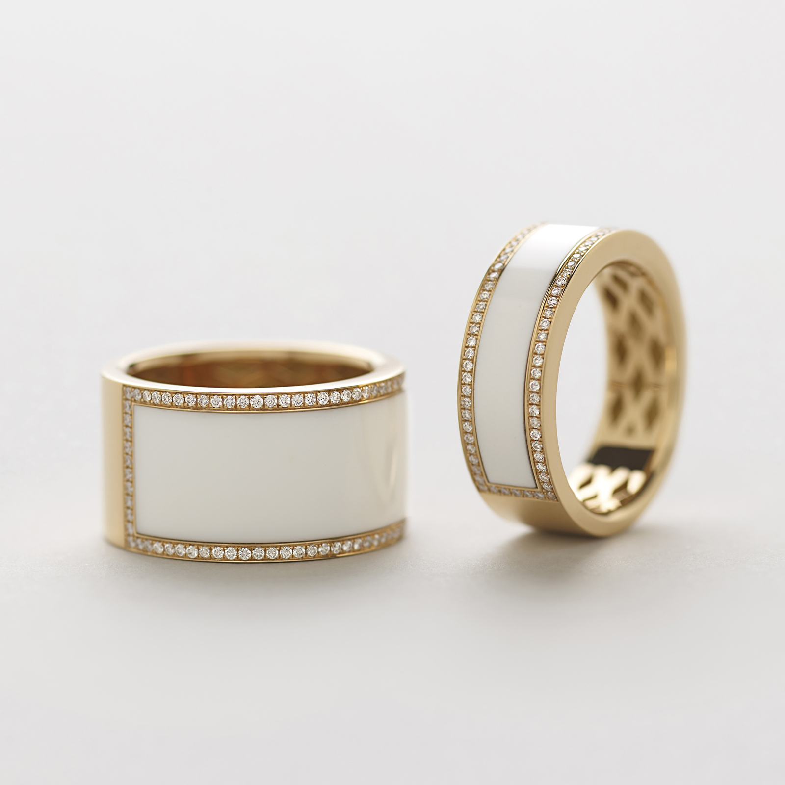 pink gold with diamonds and kogolong ring