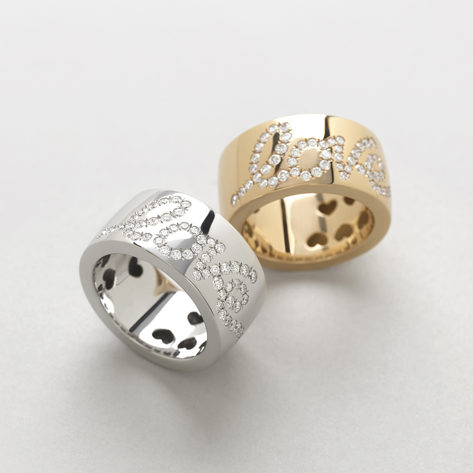 anello in oro rosa e diamanti