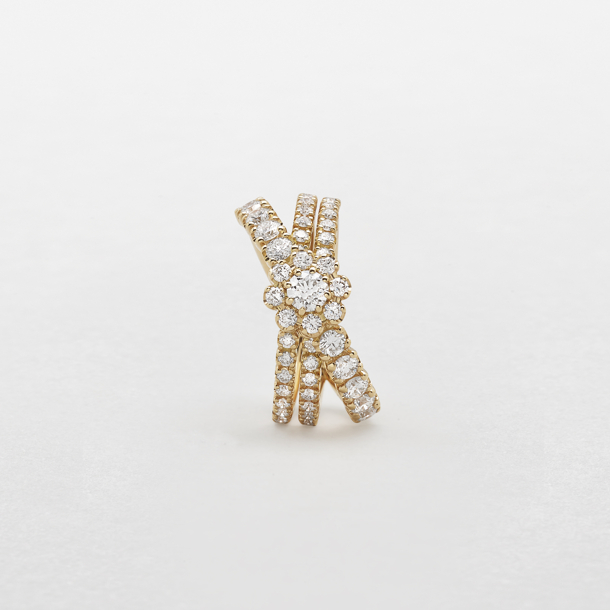 anello in oro rosa e diamanti