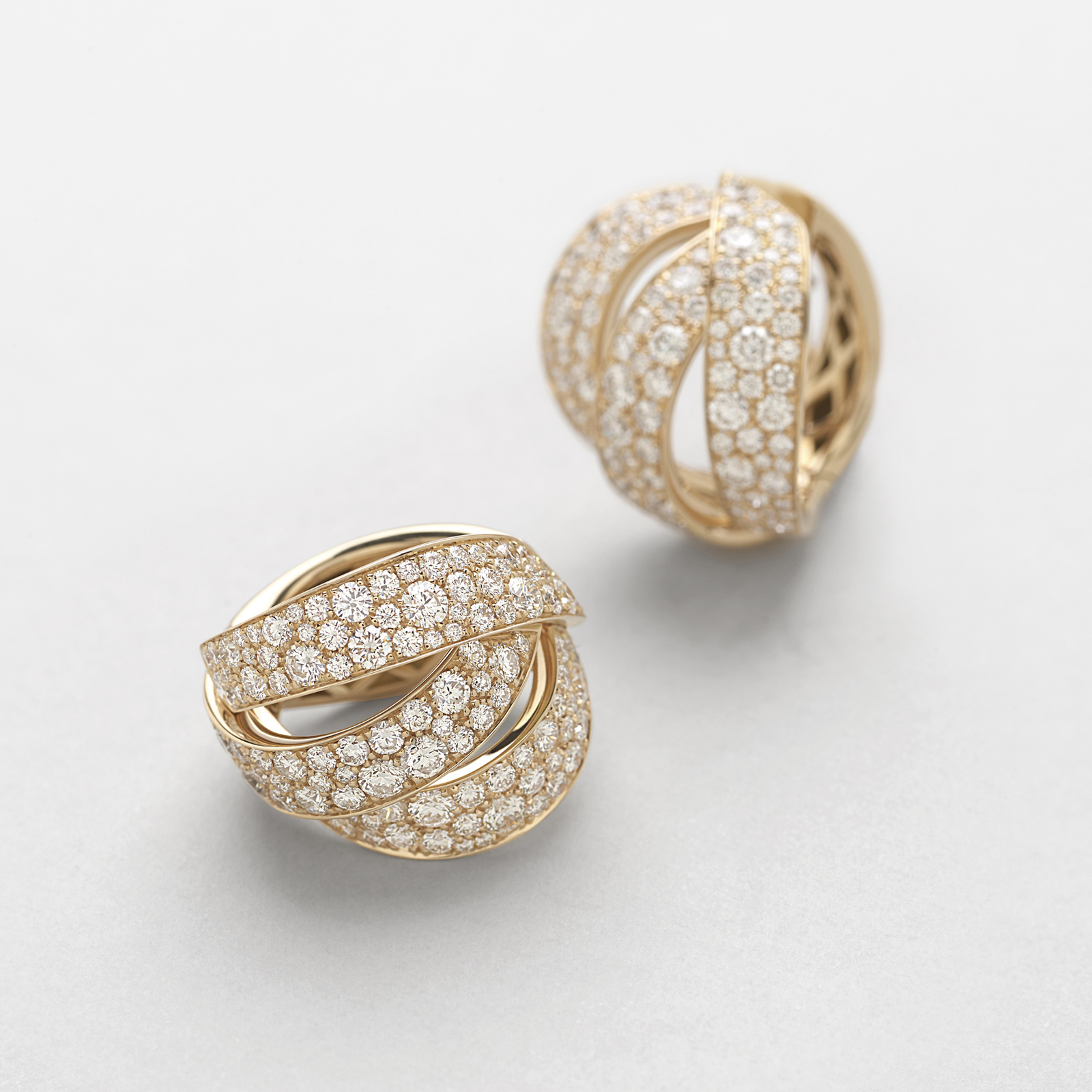 orecchini in oro rosa e diamanti