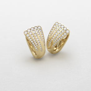 rose gold and diamonds earrings