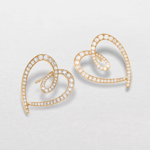 orecchini in oro rosa e diamanti