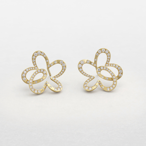 orecchini in oro rosa e diamanti