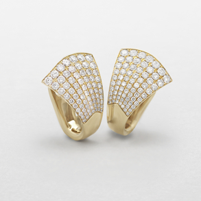 orecchini in oro rosa e diamanti