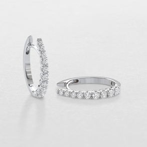 white gold and diamonds earrings