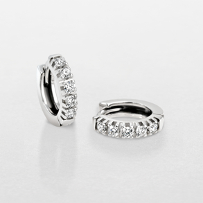 orecchini in oro bianco e diamanti