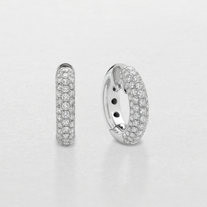 white gold and diamonds earrings