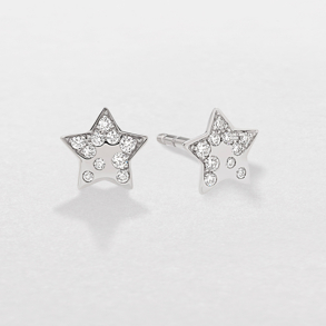 orecchini in oro bianco e diamanti