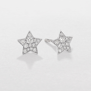 orecchini in oro bianco e diamanti