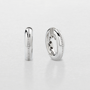 orecchini in oro bianco e diamanti