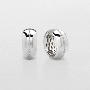 white gold and diamonds earrings