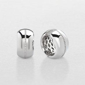 white gold and diamonds earrings