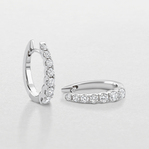 orecchini in oro bianco e diamanti