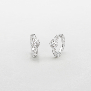 white gold and diamonds earrings