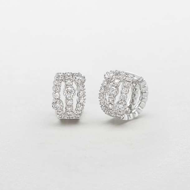 orecchini in oro bianco e diamanti