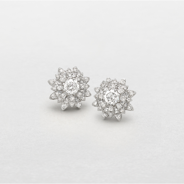 orecchini in oro bianco e diamanti