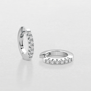 orecchini in oro bianco e diamanti