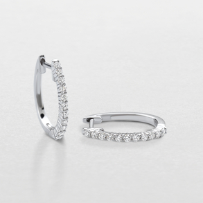 white gold and diamonds earrings