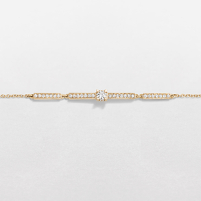 bracciale in oro rosa e diamanti