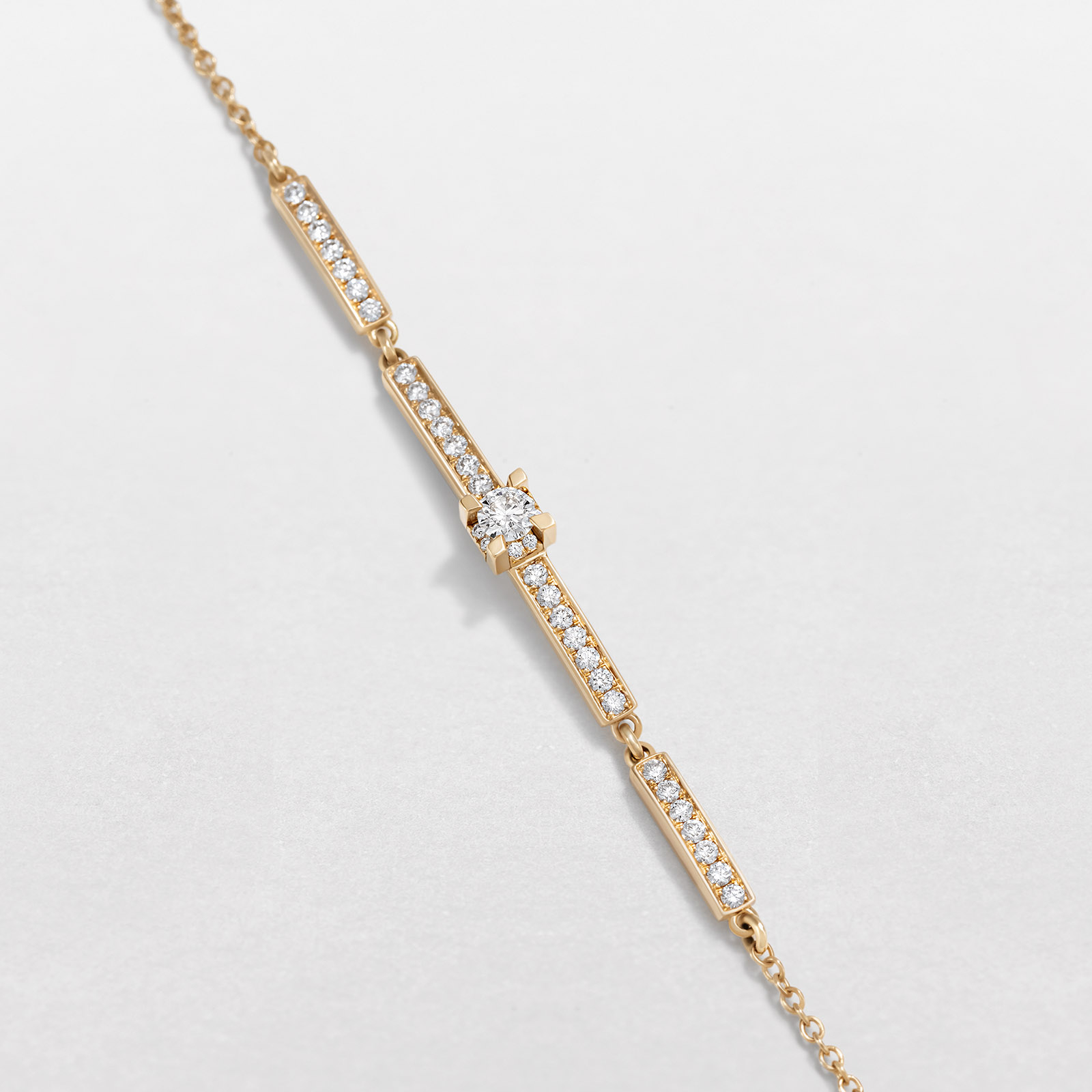 bracciale in oro rosa e diamanti