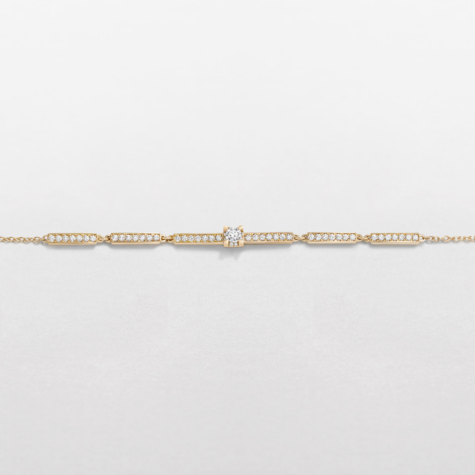 bracciale in oro rosa e diamanti