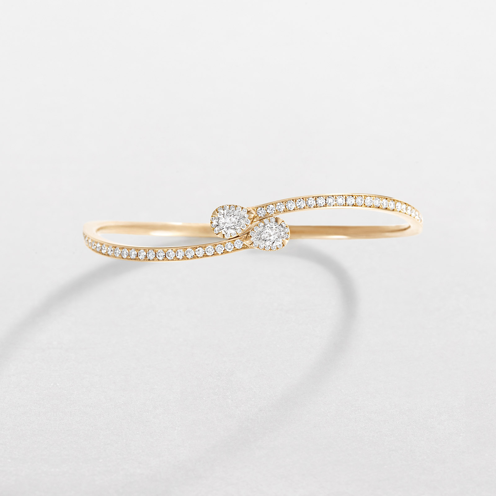 bracciale in oro rosa e diamanti