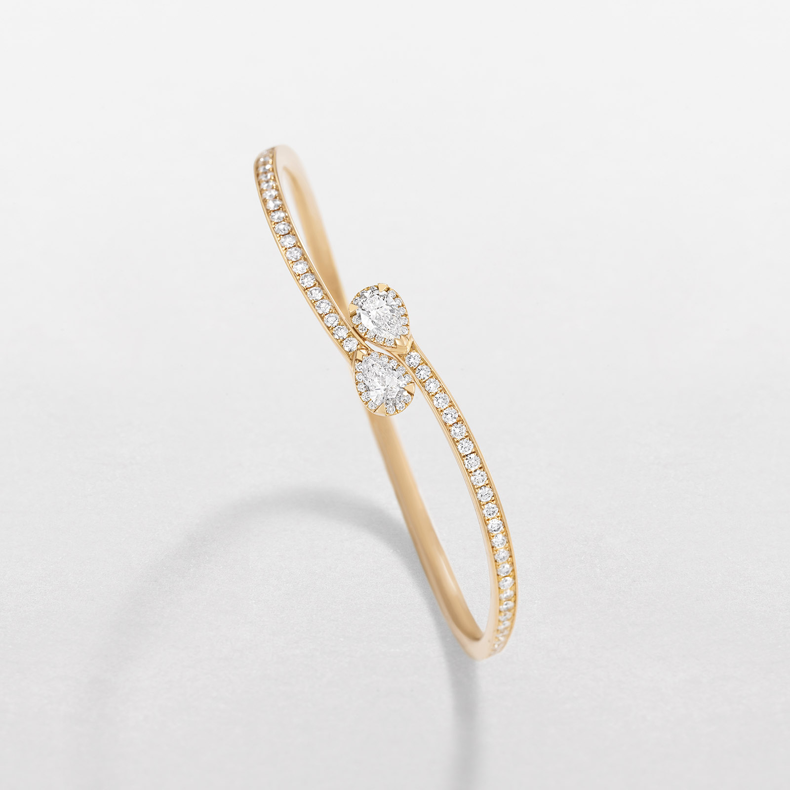 bracciale in oro rosa e diamanti