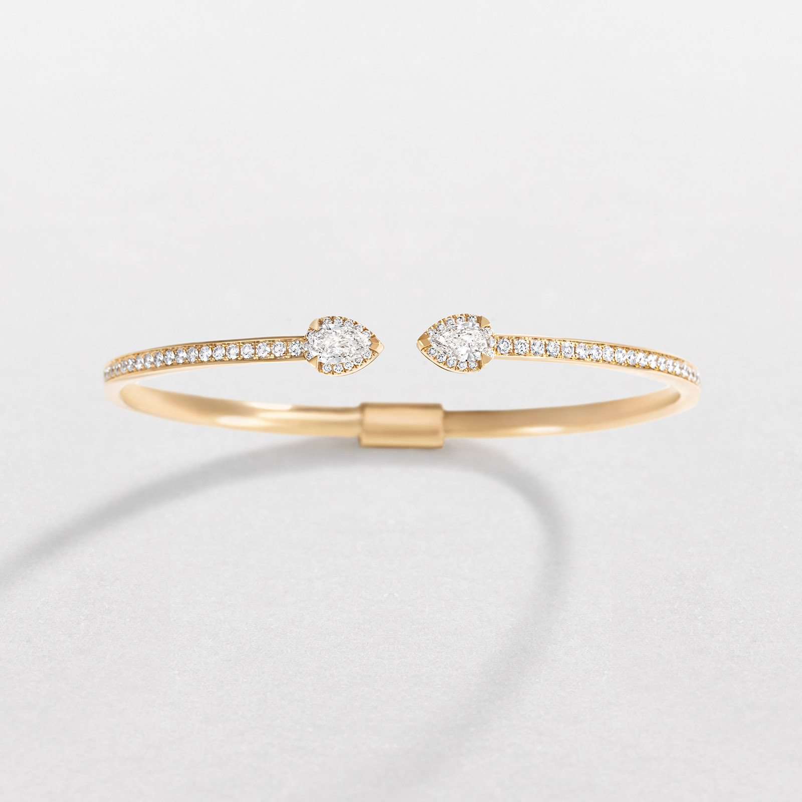 bracciale in oro rosa e diamanti