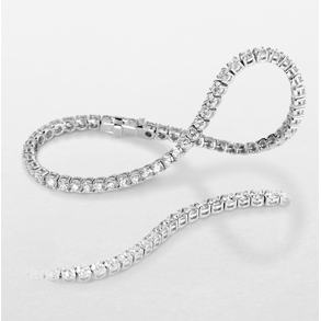 bracciale in oro bianco e diamanti