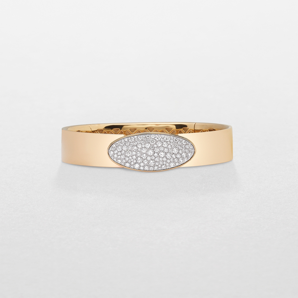 pink gold and diamonds bracelet