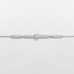 bracciale in oro bianco e diamanti