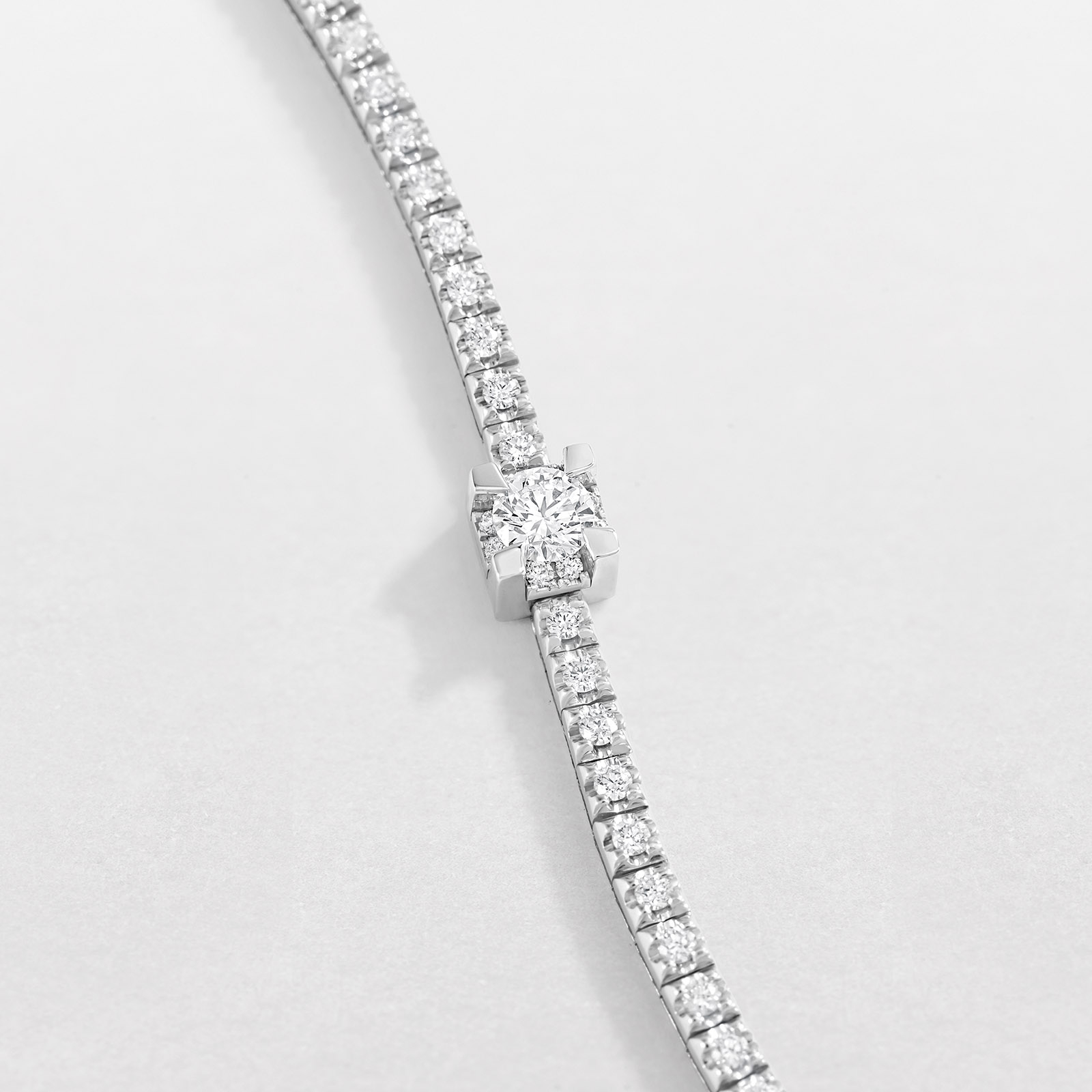 bracciale in oro bianco e diamanti