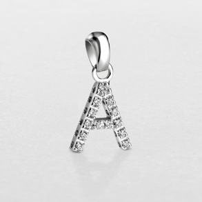 white gold and diamonds pendant