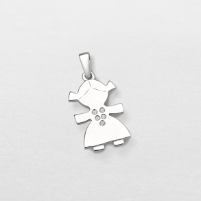 white gold and diamonds pendant