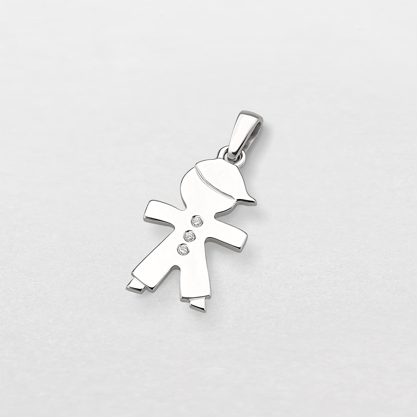 white gold and diamonds pendant