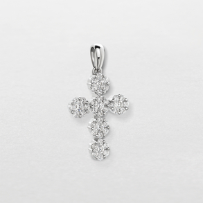 white gold and diamonds pendant