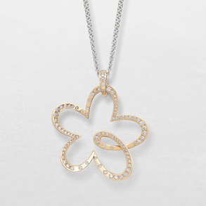 rose gold and diamonds necklace