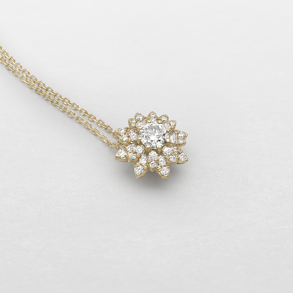 girocollo in oro rosa e diamanti