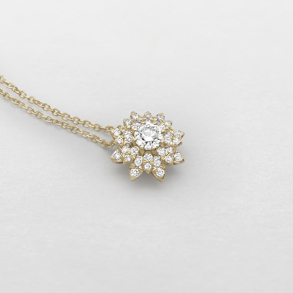 rose gold and diamonds necklace