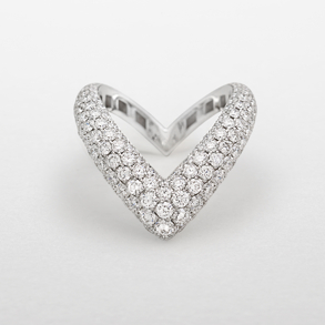 white gold with diamonds ring