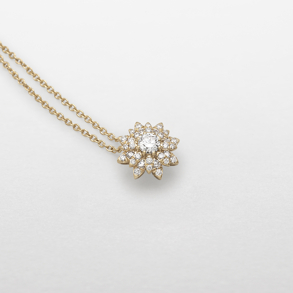 rose gold and diamonds necklace