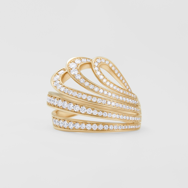 anello in oro rosa e diamanti